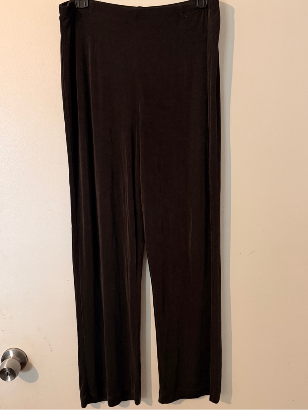 Chico's Travelers 90s Vintage Slinky Wide Leg Pants Large Coastal Grandmother